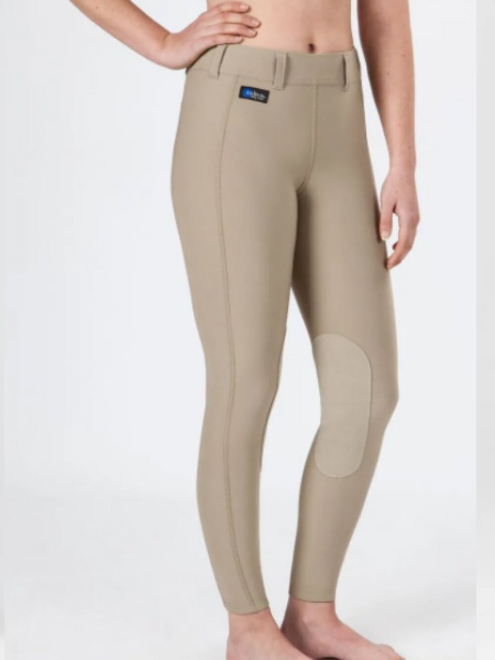 Irideon Issential Knee Patch Equestrian Tights Riding Pant Tan M